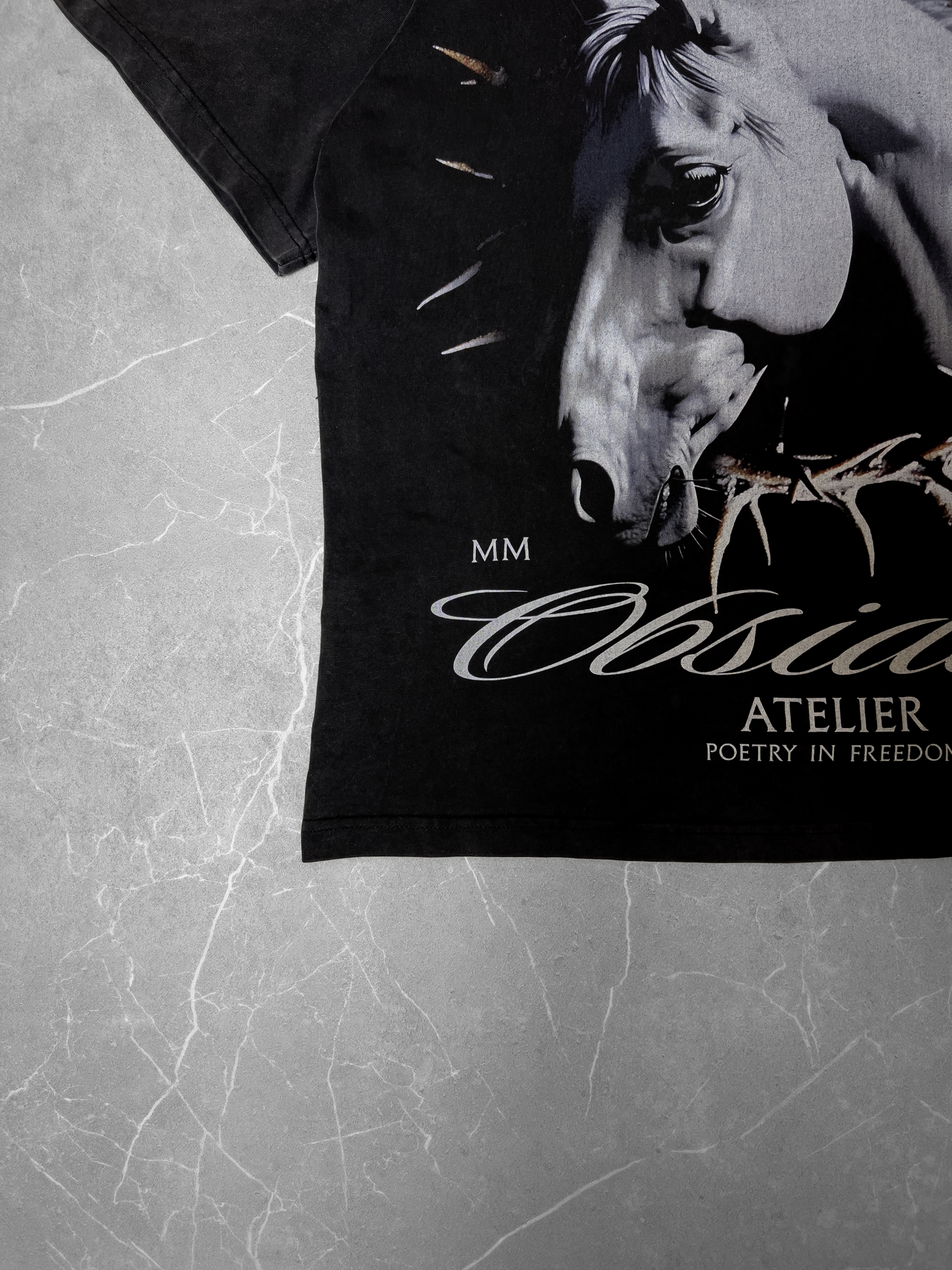 Obsidian Ascend Tee - Washed Black