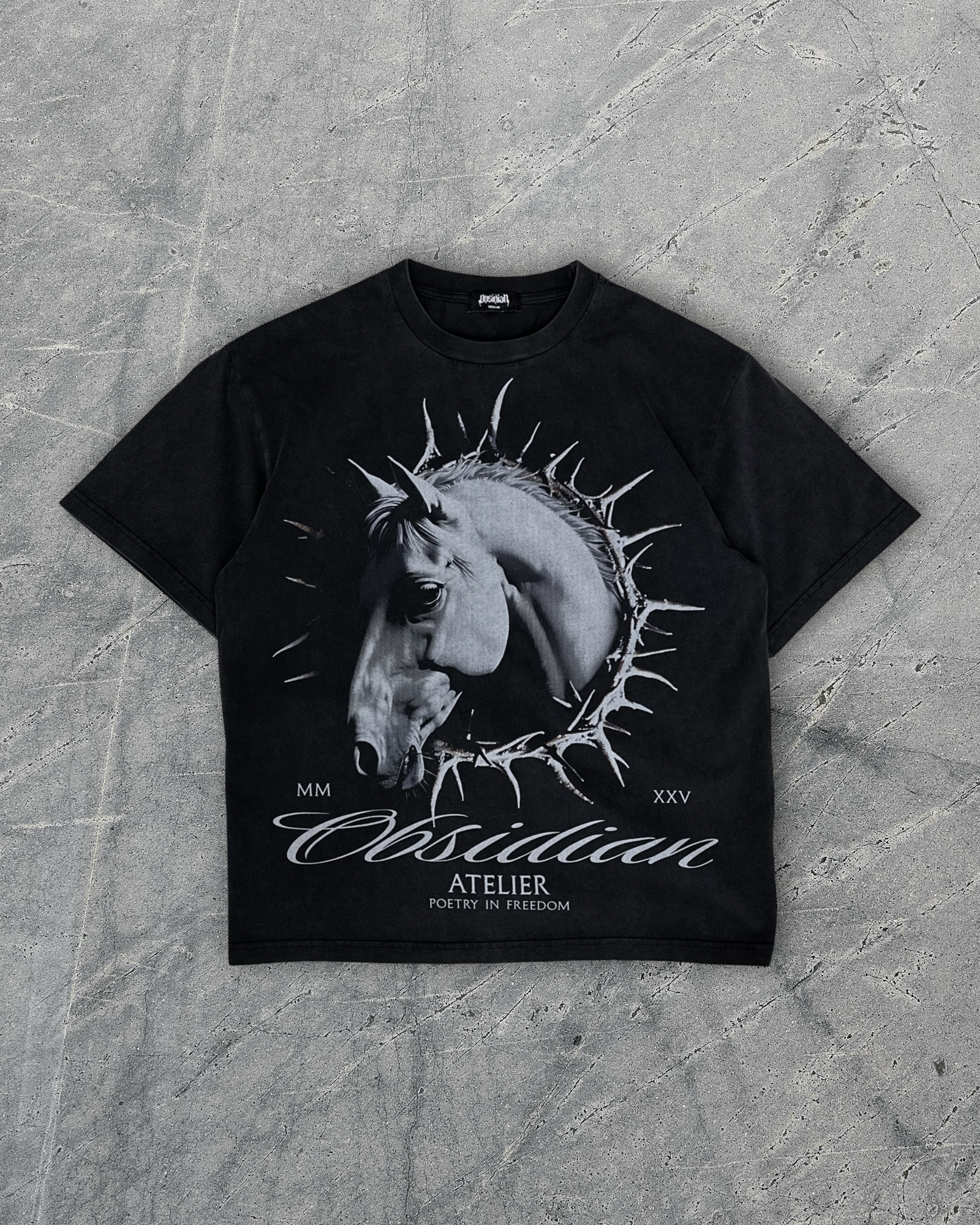 Obsidian Ascend Tee - Washed Black